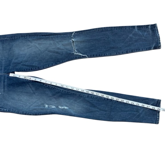 Mother Jeans High Waisted Looker, size 24, Loud is How I Love You Skinny Raw Hem - Picture 8 of 9